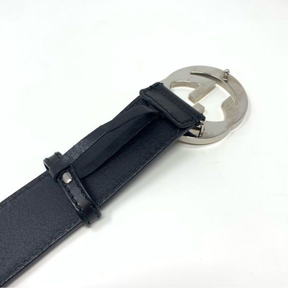 Gucci Interlocking G black leather belt size 95/38 - Picture 9 of 17